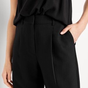 Old Navy Black Linen Blend Extra High Waisted Taylor Trouser Pants